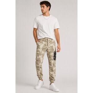 Sun + Stone Men’s Camo Jogger Pants Cargo Pocket Drawstring Size Small